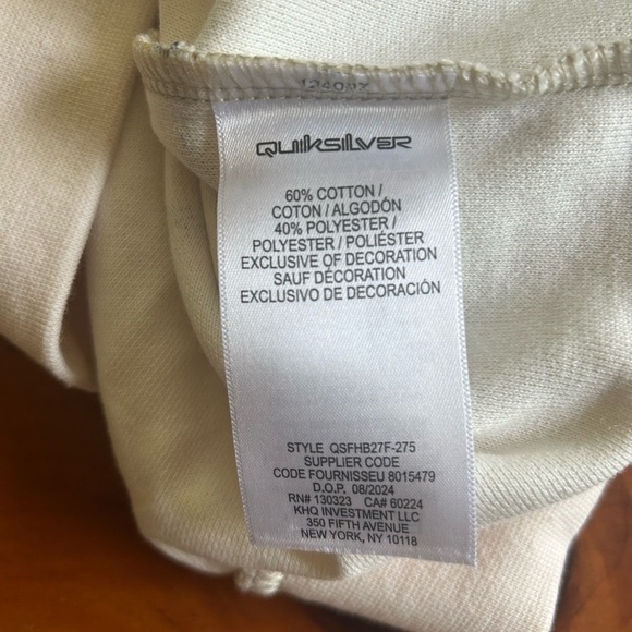 NWT Quick Silver The Great Otway Striped Cotton Hoodie Big Boys XL 18-20 Unisex - Picture 11 of 13